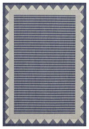 Sunshine GC_HAR2013 Blue 5 ft. 3 in. x 7 ft. 3 in. Indoor/Outdoor Area Rug Sunshine GC_HAR2013 Blue 5 ft. 3 in. x 7 ft. 3 in. Indoor/Outdoor Area Rug