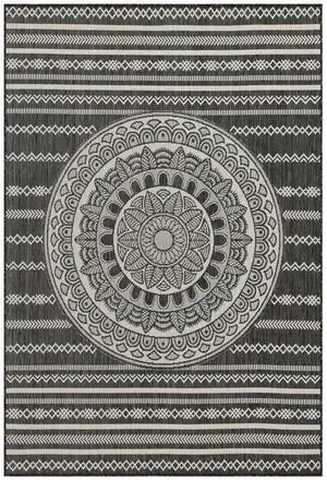 Sunshine GC_HAR2017 Anthracite 5 ft. 3 in. x 7 ft. 3 in. Indoor/Outdoor Area Rug Sunshine GC_HAR2017 Anthracite 5 ft. 3 in. x 7 ft. 3 in. Indoor/Outdoor Area Rug