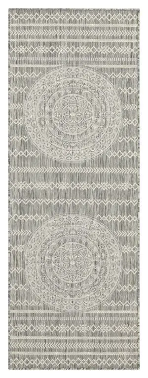Sunshine GC_HAR2018 Silver 2 ft. 7 in. x 7 ft. 3 in. Indoor/Outdoor Area Rug Sunshine GC_HAR2018 Silver 2 ft. 7 in. x 7 ft. 3 in. Indoor/Outdoor Area Rug