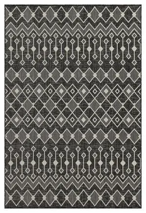 Sunshine GC_HAR2020 Anthracite 5 ft. 3 in. x 7 ft. 3 in. Indoor/Outdoor Area Rug Sunshine GC_HAR2020 Anthracite 5 ft. 3 in. x 7 ft. 3 in. Indoor/Outdoor Area Rug
