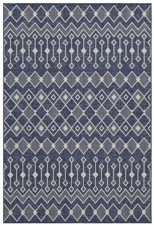 Sunshine GC_HAR2019 Blue 5 ft. 3 in. x 7 ft. 3 in. Indoor/Outdoor Area Rug Sunshine GC_HAR2019 Blue 5 ft. 3 in. x 7 ft. 3 in. Indoor/Outdoor Area Rug
