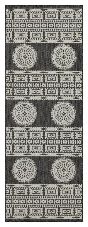 Sunshine GC_HAR2023 Anthracite 2 ft. 7 in. x 7 ft. 3 in. Indoor/Outdoor Area Rug Sunshine GC_HAR2023 Anthracite 2 ft. 7 in. x 7 ft. 3 in. Indoor/Outdoor Area Rug