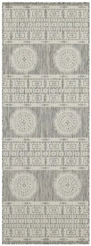 Sunshine GC_HAR2024 Silver 2 ft. 7 in. x 7 ft. 3 in. Indoor/Outdoor Area Rug Sunshine GC_HAR2024 Silver 2 ft. 7 in. x 7 ft. 3 in. Indoor/Outdoor Area Rug