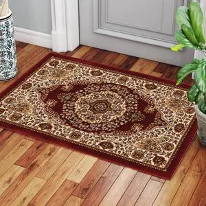 Manchester GC_HER5007 Red 2 ft. x 3 ft. Area Rug Manchester GC_HER5007 Red 2 ft. x 3 ft. Area Rug