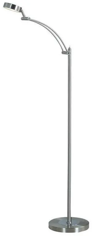 54-inch-Long Tinsley Silver integrated Led Task Floor Lamp 54-inch-Long Tinsley Silver integrated Led Task Floor Lamp