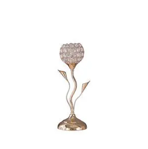 14" Rose Gold Floral Bell Glam Metal Table Lamp 14" Rose Gold Floral Bell Glam Metal Table Lamp