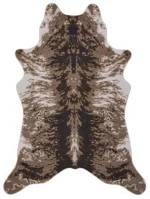 Hide GC_CHD1003 Brown 5 ft. x 7 ft. Area Rug Hide GC_CHD1003 Brown 5 ft. x 7 ft. Area Rug