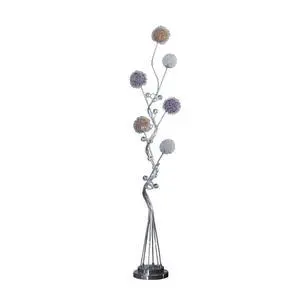 58.5" in 6 Aluminum Led Zeus Metal Floor Lamp 58.5" in 6 Aluminum Led Zeus Metal Floor Lamp