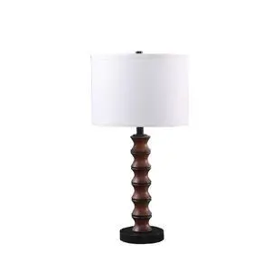 27.5" in Coastal Littoral Wood insp Modern Table Lamp 27.5" in Coastal Littoral Wood insp Modern Table Lamp