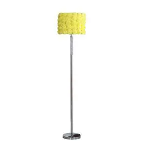 63"in Yellow Roses in Bloom Acrylic/Metal Floor Lamp 63"in Yellow Roses in Bloom Acrylic/Metal Floor Lamp
