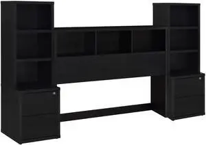 Geary Black 3-piece Queen Bedroom Set with Bookcase Headboard Geary Black 3-piece Queen Bedroom Set with Bookcase Headboard