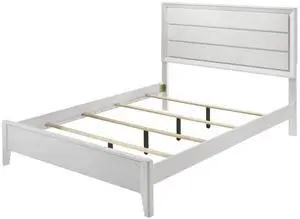 White Queen Size Bed 2X Nightstands Wave Texture Panel Hb Bedroom Furniture Contemporary 3Pc Set White Queen Size Bed 2X Nightstands Wave Texture Panel Hb Bedroom Furniture Contemporary 3Pc Set