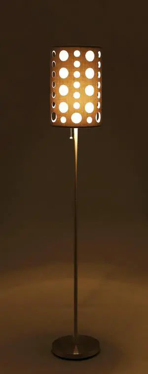 62"H Grey/White Retro Floor Lamp 62"H Grey/White Retro Floor Lamp