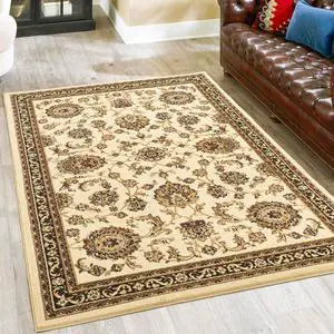 Classic GC_VIN5011 Cream 5 ft. 3 in. x 7 ft. 3 in. Area Rug Classic GC_VIN5011 Cream 5 ft. 3 in. x 7 ft. 3 in. Area Rug