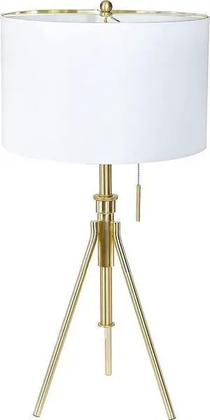 32-37"H Adjustable Tripod Table Lamp - Brushed Gold 32-37"H Adjustable Tripod Table Lamp - Brushed Gold