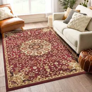 Classic GC_VIN5015 Red 5 ft. 3 in. x 7 ft. 3 in. Area Rug Classic GC_VIN5015 Red 5 ft. 3 in. x 7 ft. 3 in. Area Rug
