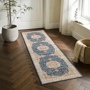 Premier GC_HAM4003 2x7 Navy Runner Rug Premier GC_HAM4003 2x7 Navy Runner Rug