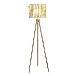 Reading Floor Lamp, Standing Light for Living Room Chair, Bedside & Study Area, Brillo Three Legged Floor Lamp Natural 110V Reading Floor Lamp, Standing Light for Living Room Chair, Bedside & Study Area, Brillo Three Legged Floor Lamp Natural 110V