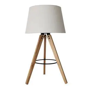 High Quality Hotel European Modern Bed Side Nightstand Decorative Led Table/Desk Lamp, Birch Three Legged Wooden Bar Table Lamp - Natural - Black 110V High Quality Hotel European Modern Bed Side Nightstand Decorative Led Table/Desk Lamp, Birch Three Legged Wooden Bar Table Lamp - Natural - Black 110V