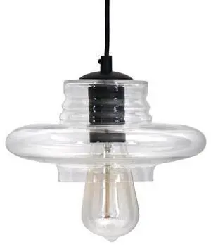 torus Saucer Pendant with Clear Glass torus Saucer Pendant with Clear Glass