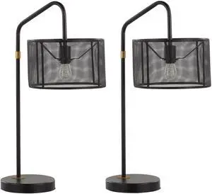 27" Contemporary Metal Task Lamp with Built-in Usb Port in Oil Bronze and Painted Gold Metal From Grandview Gallery - Set Of 2 27" Contemporary Metal Task Lamp with Built-in Usb Port in Oil Bronze and Painted Gold Metal From Grandview Gallery - Set Of 2