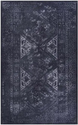 Black Washable Rug 144*108 inch Area Rug (Black+Gray, 144*108 inch) Black Washable Rug 144*108 inch Area Rug (Black+Gray, 144*108 inch)