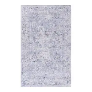 Blue Washable Rug 36*24 inch Doormat Rug (Blue+Cream, 36*24 inch) Blue Washable Rug 36*24 inch Doormat Rug (Blue+Cream, 36*24 inch)