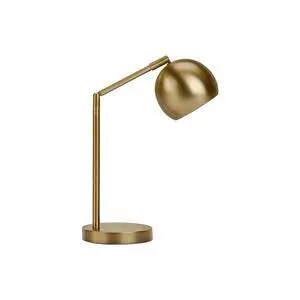 Lighting, 19"H, Table Lamp, Gold Metal, Gold Shade, Contemporary Lighting, 19"H, Table Lamp, Gold Metal, Gold Shade, Contemporary