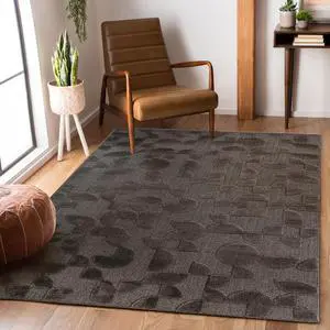 Step Collection High-Low Brown Indoor Area Rug, 108*79 inch, Modern, Contemporary, Geometric, Bohemian, Bedroom, Kitchen, Living Room, Non Shedding Carpet Step Collection High-Low Brown Indoor Area Rug, 108*79 inch, Modern, Contemporary, Geometric, Bohemian, Bedroom, Kitchen, Living Room, Non Shedding Carpet