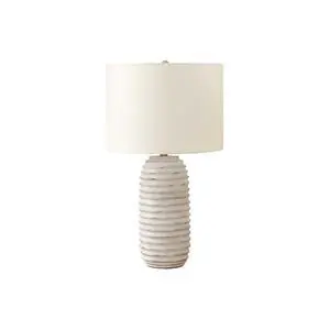 Lighting, 28"H, Table Lamp, Cream Resin, Ivory / Cream Shade, Transitional Lighting, 28"H, Table Lamp, Cream Resin, Ivory / Cream Shade, Transitional