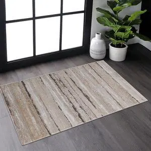 Collection 36*24 inch Brown / Striped Doormat Rug Collection 36*24 inch Brown / Striped Doormat Rug