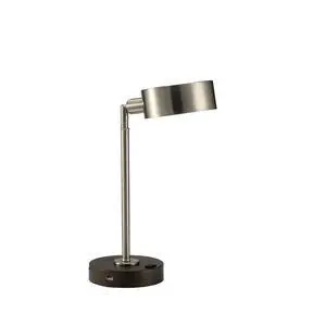 Simple Contemporary 1Pc Table Lamp Stain Nickel Metal Frame Adjustable Head Lamp Simple Contemporary 1Pc Table Lamp Stain Nickel Metal Frame Adjustable Head Lamp