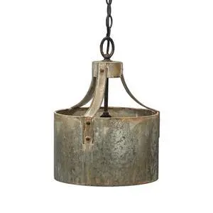 D11x15" Antique Silver Iron x-Light Chandelier, Large D11x15" Antique Silver Iron x-Light Chandelier, Large