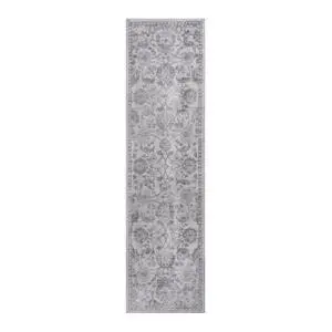 Collection 2X8 Grey/Silver/Oriental Non-Shedding Living Room Bedroom Dining Home Office Stylish and Stain Resistant Area Rug Collection 2X8 Grey/Silver/Oriental Non-Shedding Living Room Bedroom Dining Home Office Stylish and Stain Resistant Area Rug