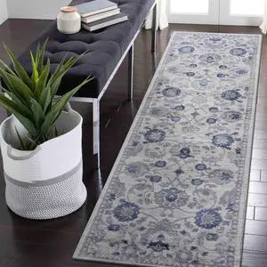 Collection 2X8 Blue/Silver/Oriental Non-Shedding Living Room Bedroom Dining Home Office Stylish and Stain Resistant Area Rug Collection 2X8 Blue/Silver/Oriental Non-Shedding Living Room Bedroom Dining Home Office Stylish and Stain Resistant Area Rug