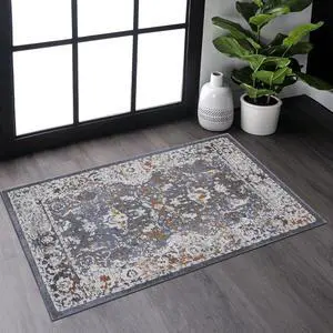 Collection 2X3 Blue/Traditional Non-Shedding Living Room Bedroom Dining Home Office Stylish and Stain Resistant Area Rug Collection 2X3 Blue/Traditional Non-Shedding Living Room Bedroom Dining Home Office Stylish and Stain Resistant Area Rug