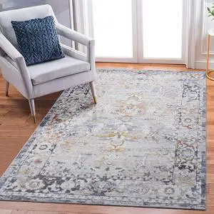 Collection 5X7 Ivory/Grey /Traditional Non-Shedding Living Room Bedroom Dining Home Office Stylish and Stain Resistant Area Rug Collection 5X7 Ivory/Grey /Traditional Non-Shedding Living Room Bedroom Dining Home Office Stylish and Stain Resistant Area Rug