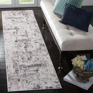 Collection 2X8 Cream/Brown /Abstract Non-Shedding Living Room Bedroom Dining Home Office Stylish and Stain Resistant Area Rug Collection 2X8 Cream/Brown /Abstract Non-Shedding Living Room Bedroom Dining Home Office Stylish and Stain Resistant Area Rug