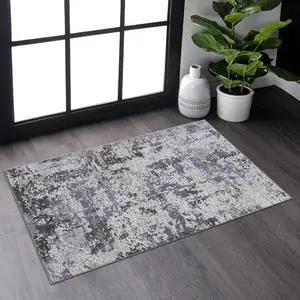 Collection 2X3 Grey/Denim/Traditional Non-Shedding Living Room Bedroom Dining Home Office Stylish and Stain Resistant Area Rug Collection 2X3 Grey/Denim/Traditional Non-Shedding Living Room Bedroom Dining Home Office Stylish and Stain Resistant Area Rug