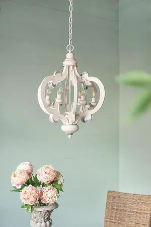 French Country Wood Chandelier, 6-Light Farmhouse Pendant Light Fixture with Adjustable Chain for Kitchen Foyer Hallway Entryway, Bulb Not included French Country Wood Chandelier, 6-Light Farmhouse Pendant Light Fixture with Adjustable Chain for Kitchen Foyer Hallway Entryway, Bulb Not included