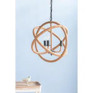 3- Light Farmhouse Chandelier, Rope Chandelier Globe Hanging Light Fixture with with Adjustable Chain for Kitchen Dining Room Foyer Entryway, Bulb Not included 3- Light Farmhouse Chandelier, Rope Chandelier Globe Hanging Light Fixture with with Adjustable Chain for Kitchen Dining Room Foyer Entryway, Bulb Not included