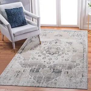 Collection 8X10 Cream/Beige /Medallion Non-Shedding Living Room Bedroom Dining Home Office Stylish and Stain Resistant Area Rug Collection 8X10 Cream/Beige /Medallion Non-Shedding Living Room Bedroom Dining Home Office Stylish and Stain Resistant Area Rug