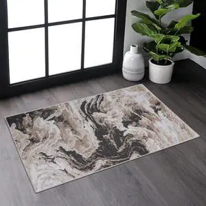 Collection 2X3 L.Brown /Abstract Non-Shedding Living Room Bedroom Dining Home Office Stylish and Stain Resistant Area Rug Collection 2X3 L.Brown /Abstract Non-Shedding Living Room Bedroom Dining Home Office Stylish and Stain Resistant Area Rug