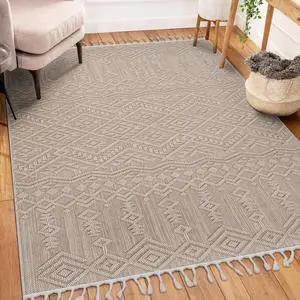 Collection 8X10 Natural /Traditional Indoor/Outdoor Area Rug Collection 8X10 Natural /Traditional Indoor/Outdoor Area Rug