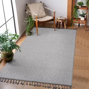 Collection 8X10 White/Ivory /Medallion Indoor/Outdoor Area Rug Collection 8X10 White/Ivory /Medallion Indoor/Outdoor Area Rug