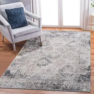 Collection 5X7 Cream/Anthracite /Traditional Non-Shedding Living Room Bedroom Dining Home Office Stylish and Stain Resistant Area Rug Collection 5X7 Cream/Anthracite /Traditional Non-Shedding Living Room Bedroom Dining Home Office Stylish and Stain Resistant Area Rug