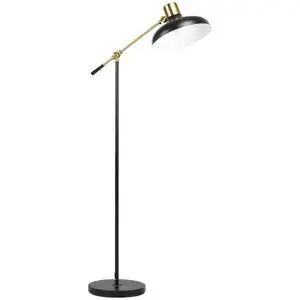 Adjustable Floor Lamps for Living Room, Standing Lamp for Bedroom with Balance Arm, Adjustable Head and Height, Tall Black and Gold Lamp (Bulb Not included) Adjustable Floor Lamps for Living Room, Standing Lamp for Bedroom with Balance Arm, Adjustable Head and Height, Tall Black and Gold Lamp (Bulb Not included)