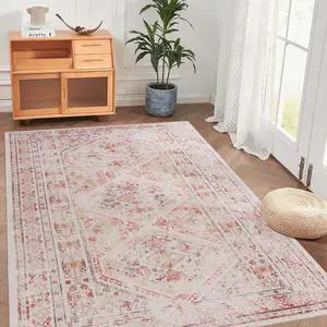 9x12 Large Area Rug, Washable Rug, Low-Pile, Non-Slip, Non-Shedding, Foldable, Kid & Pet Friendly - Area Rugs for living room, bedroom, kitchen (Beige, 9'x12') 9x12 Large Area Rug, Washable Rug, Low-Pile, Non-Slip, Non-Shedding, Foldable, Kid & Pet Friendly - Area Rugs for living room, bedroom, kitchen (Beige, 9'x12')