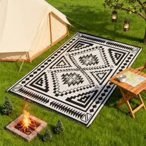 Outdoor Rug,Reversible Outdoor Rug, Waterproof Plastic Straw with Carry Bag Outdoor Rug,Reversible Outdoor Rug, Waterproof Plastic Straw with Carry Bag