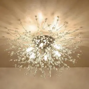 Flush Mount Ceiling Lights, Modern Gold Crystal Sputnik Firework Close to Ceiling Lamp Led Ceiling Lighting Fixtures for Bedroom Kitchen Island Hallway Entryway Porch Gazebo Flush Mount Ceiling Lights, Modern Gold Crystal Sputnik Firework Close to Ceiling Lamp Led Ceiling Lighting Fixtures for Bedroom Kitchen Island Hallway Entryway Porch Gazebo